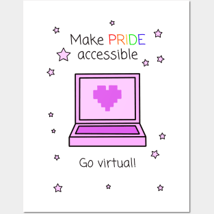 Make Pride Accessible Go Virtual! Posters and Art